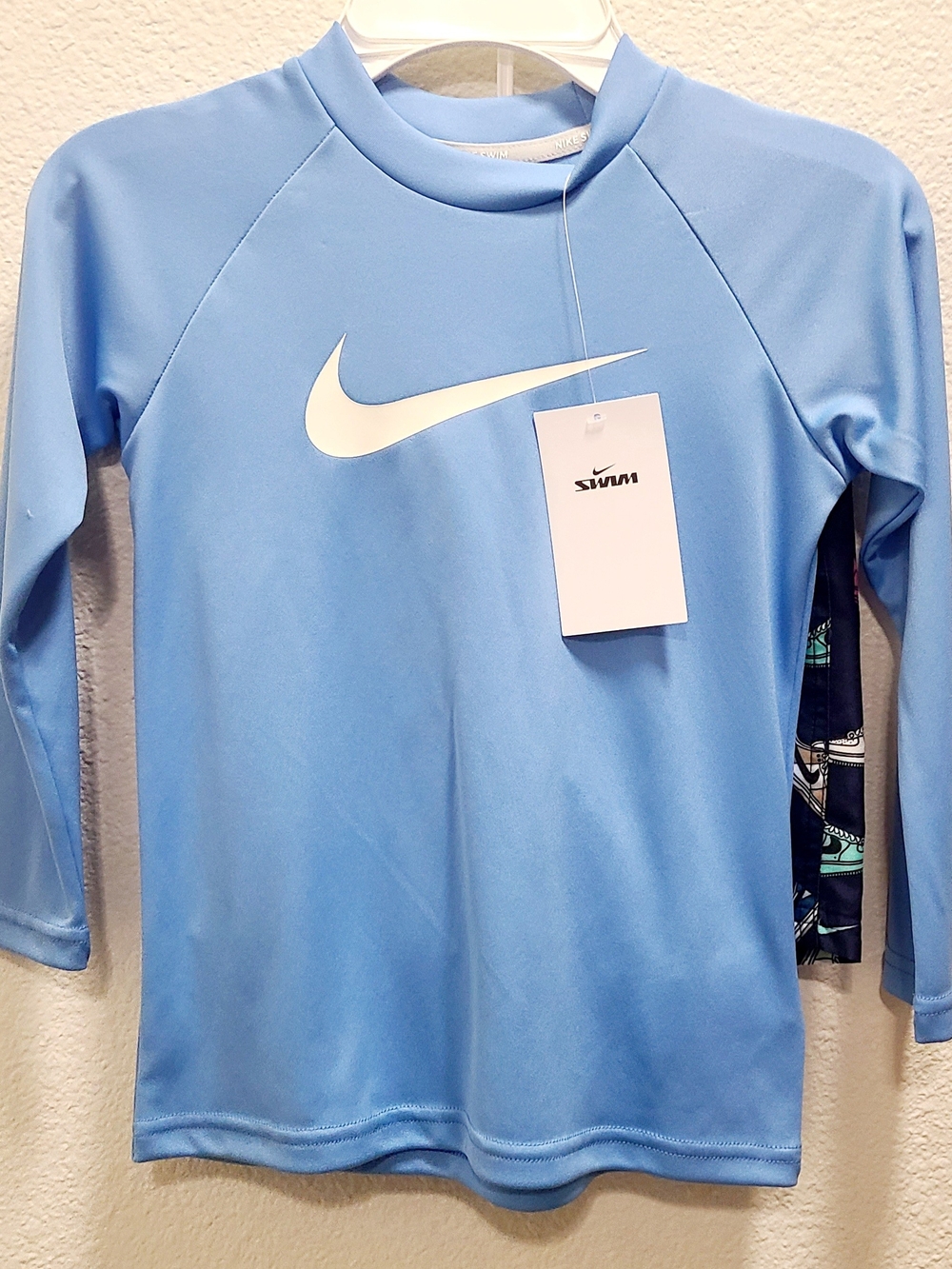Nike Kids Swim Rashguard with Swim Shorts 5